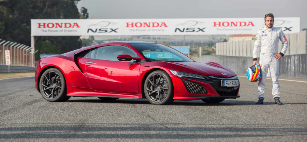 McLaren Honda F1 driver Fernando Alonso puts new NSX through its