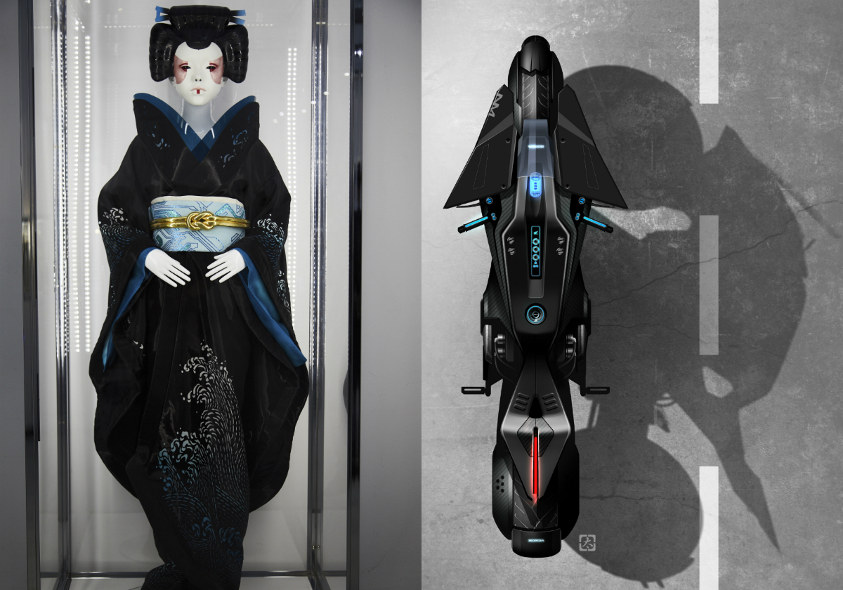 ghost in the shell honda motorcycle