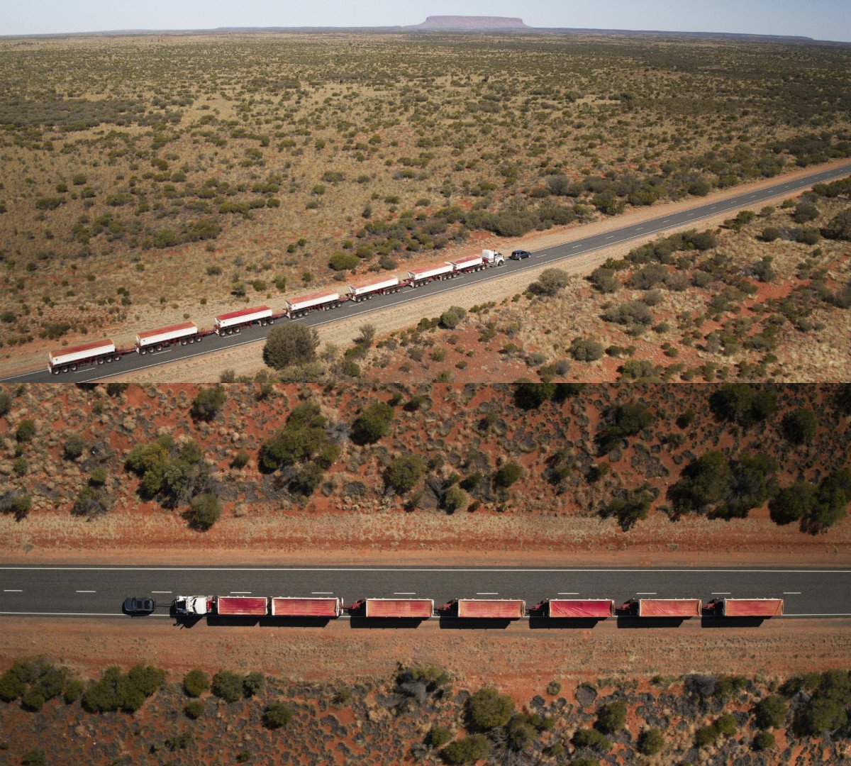 Land Rover Discovery tows 110-tonne road train across Australian ...