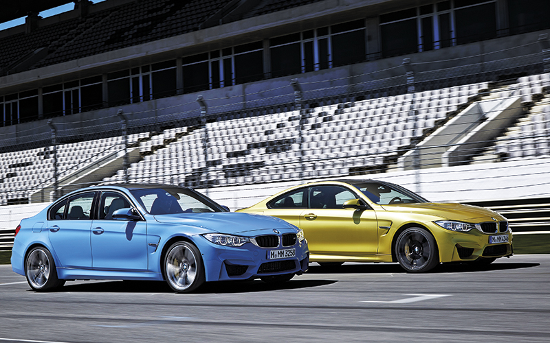 BMW M4 and BMW M3 driven on the Portimao Circuit
