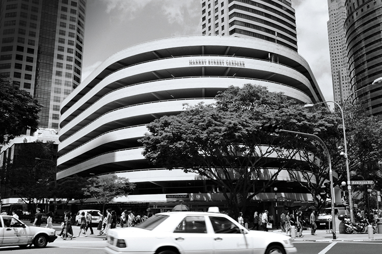 market street carpark facade