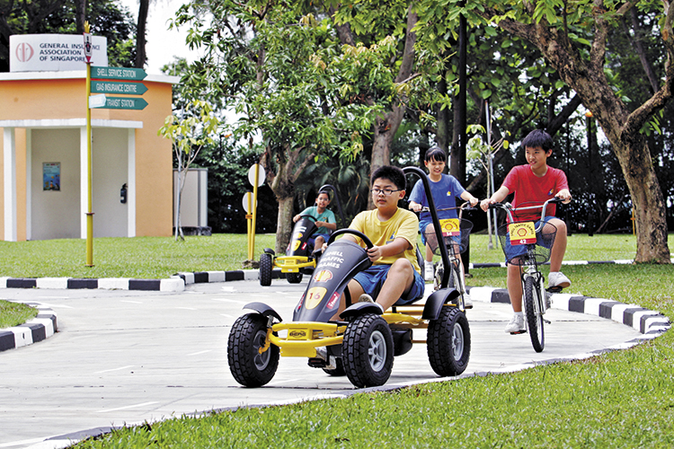 road safety community park motorists