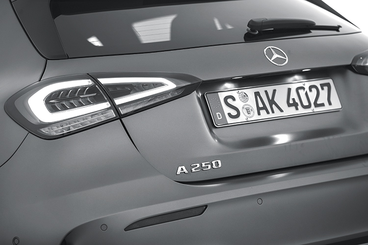 mercedes-benz a-class a250 badge