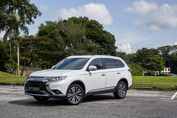 Updated Mitsubishi Outlander seven-seater sports utility vehicle