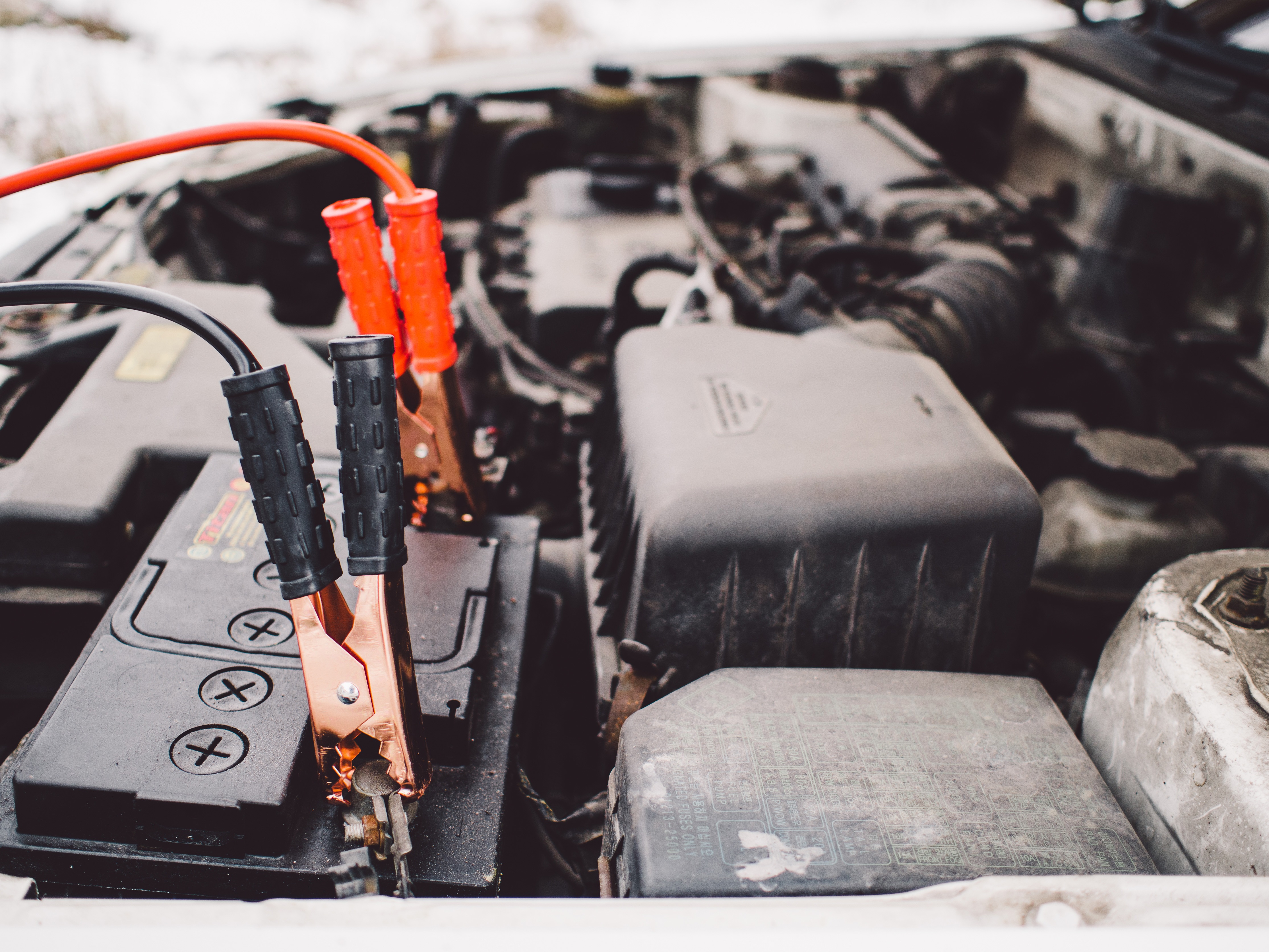 jump start car with cables