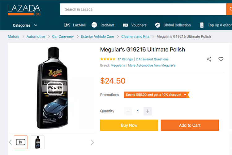 meguiar's ultimate polish