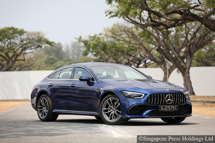 mercedes-amg gt53 4-door front