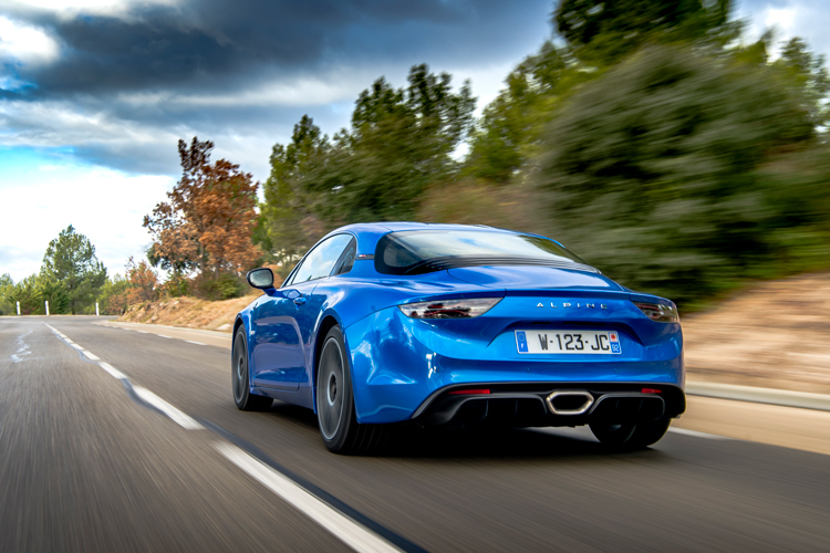 alpine a110 rear action