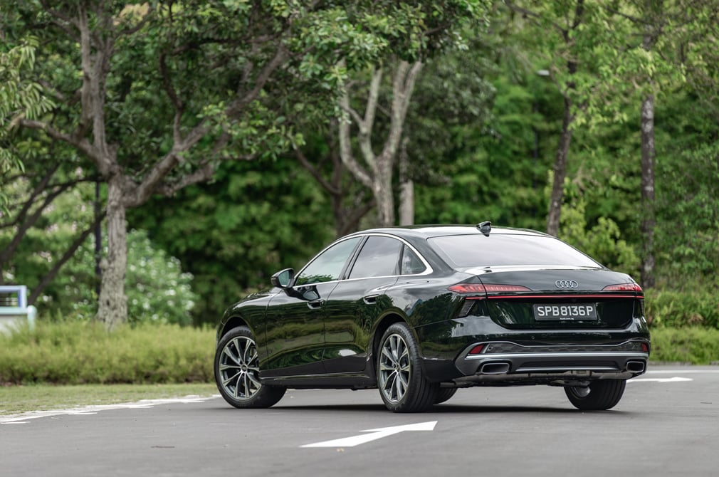 audi a6 advanced rear angle