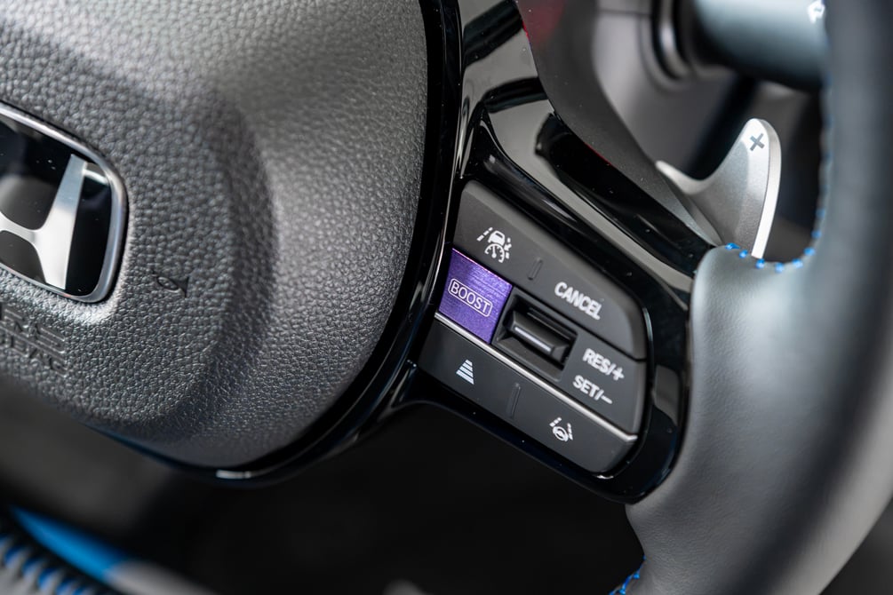 Honda Super-ONE Boost button